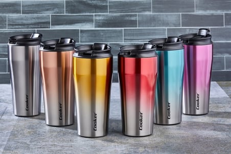 CKR-2049 400ML.ÇELİK MUG TERMOS BARDAK ÇİFT RENK (5680)