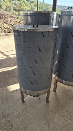 Paslanmaz Çelik Zeytinyağı Depolama Tankı – Gıdaya Uygun Hijyenik 330 litre