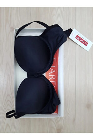 7080-b Destekli-balenli Micro Kaplı Silikonlu Sütyen Ekru 90