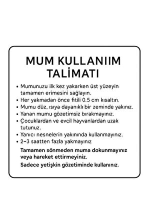 Çilek Kokulu Magnolia Görünümlü Soya Wax Mum