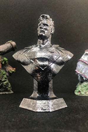 Superman Büst 10cm - Silver Efekt