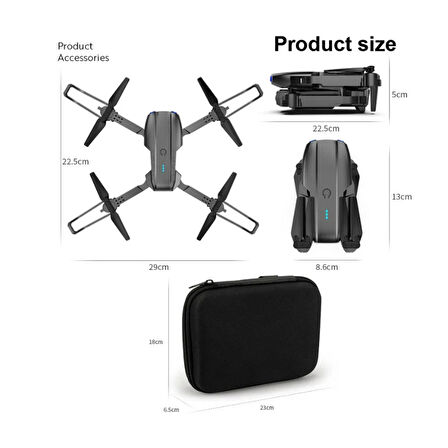 Ozmik C5 KAMERALI DRONE APP KONTROL WİFİ Lİ KATLANABİLİR QUATCOPTER