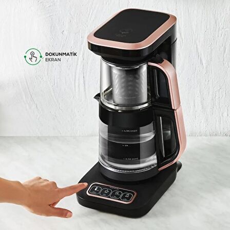 Çaysever Robotea Pro Wifi Connect 4 in 1 (Çay Demleme, Filtre Kahve, Mama Suyu, Sıcak Su) Konuşan Otomatik Demleme Makinesi 2500W