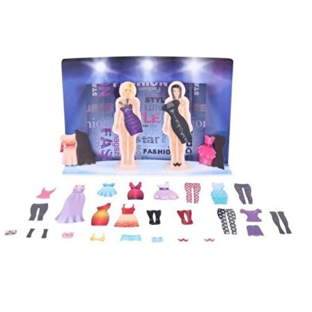 Fashion Show Manyetik Manken Giydirme Seti - 41 Parça