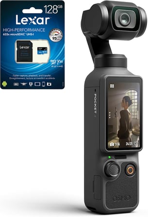 DJI Osmo Pocket 4 Creator Combo + Lexar 128GB Kart Hediyeli Ithalat Garantili