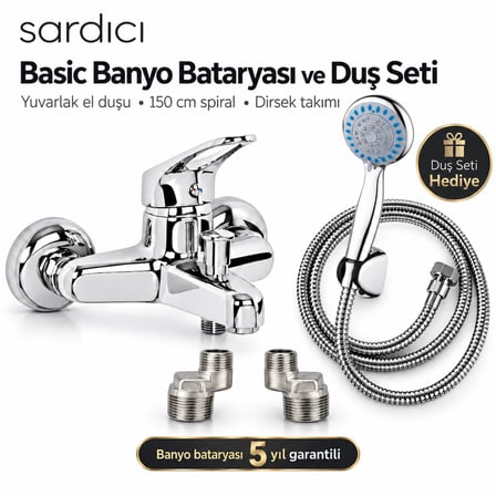 Sardıcı Basic Banyo Bataryası ve Duş Seti