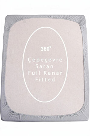 | RANFORCE | PAMUKLU GRİ TEK / ÇİFT KİŞİLİK EKONOMİK LASTİKLİ ÇARŞAF | 8 RENK | FITTED |