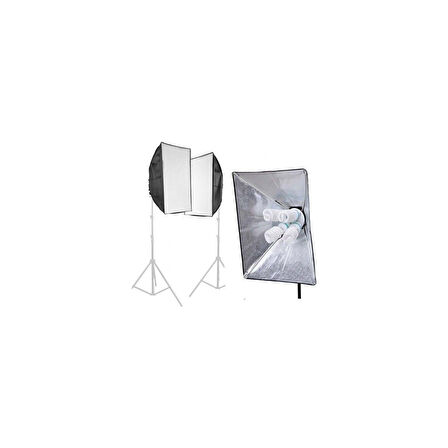 Fancier Sfl-4 50X70CM 4 Duylu 2'li Ayaklı Çantalı Işık Seti (Ampul Dahil)