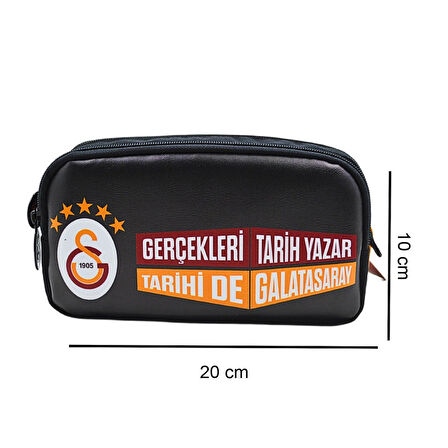 Galatasaray 4 Bölmeli 5 Yıldızlı Gerçekleri Tarih Yazar Suni Deri Yüzey Okul Çantası + Beslenme Çantası + Kalemlik