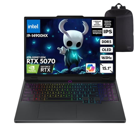Lenovo Legion 5 15IRX10 i9-14900HX 64-GBDDR5 1 TBSSD RTX5070 (8GB-GDDR7-115W) 15.1" WQXGA OLED Windows 10 Home + HMF Sırt Çantası 83LY00L1TRHMF50