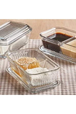 Bölmeli Frigo Tereyağlık Reçellik Kahvaltı Kapı 2 Adet