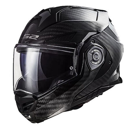 Ls2 Advant X Karbon Çene Açılır Kask Siyah SMALL
