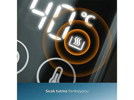 Philips 7000 Serisi Çift Yalıtımlı Su Isıtıcısı, 1,7 Lt Kapasite, Yaylı kapak, Hızlı kaynatma, Kolay Temizlik