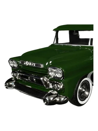  Motor Max Koleksiyon 1 / 24 Ölçek 1958 Gmc 100 Pickup Model Metal Araba Yeşil