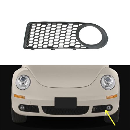 VOLKSWAGEN NEW BEETLE 2005 - 2010 SOL SİS FARI ÇERÇEVESİ SİSLİ 