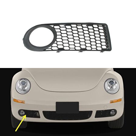 VOLKSWAGEN NEW BEETLE 2005 - 2010 SAĞ SİS FARI ÇERÇEVESİ SİSLİ 