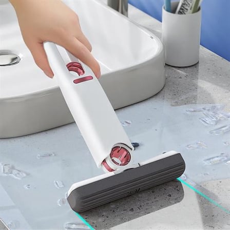 Çok Amaçlı Cam Fayans Mini Temizlik Mopu Fırçası (5690)