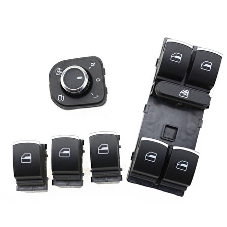 VOLKSWAGEN PASSAT CC 2009 - 2013 KONTROL DÜĞMELERİ 5 Lİ KROM SET 