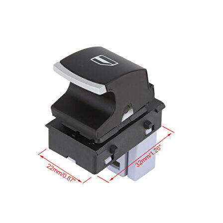 VOLKSWAGEN PASSAT 2006 - 2010 CAM AÇMA DÜĞMESİ TEKLİ