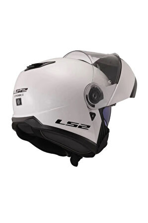 LS2 STROBE 2 BEYAZ  ÇENE AÇILIR KASK S