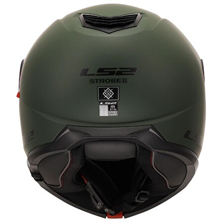 LS2 Strobe 2 Çene Açılır Kask Mat Yeşil
