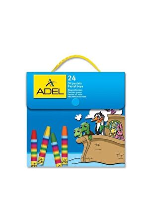 ADEL Çantalı Pastel Boya 24 Renk