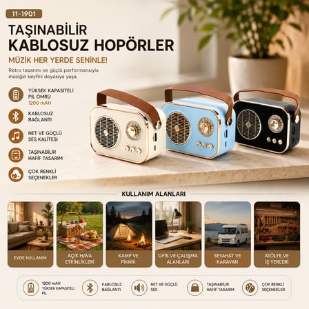 M4 PORTABLE WİRELESS HOPARLÖR - SPEAKER IŞIKLI USB ŞARJLI RENKLİ KASA - BRONZ ÇERÇEVEUSB - DC 5V - T