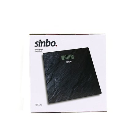 DİJİTAL - PİLLİ BANYO BASKÜL TERAZİ TARTI LCD EKRAN - SICAKLIK GÖSTERGE 180KG/50GR 28X28CM SBS-4452 