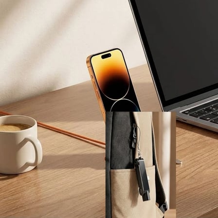 240W Type-C Şarj Standı, Katlanabilir Cep Telefonu Standı, Type-C Uyumlu Şarj Kablosu Konnektörü ve 