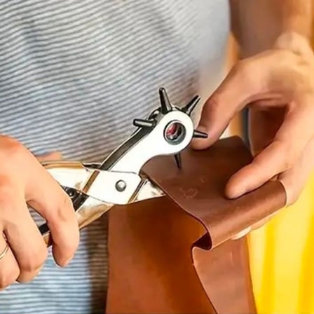 6 Farklı Boyutta Kemer Delme Pensesi Kemer Delici Delik Açıcı Aparat (5690)