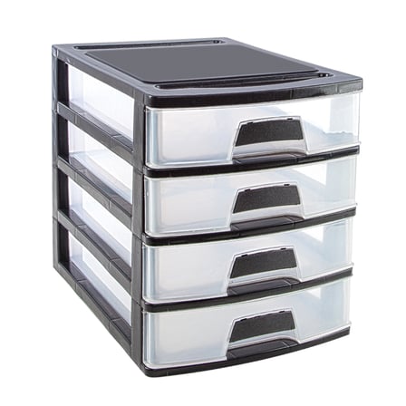 NO:3 ÇEKMECE 3 KATLI 35X25.4X22.6CM SİYAH VEYA BEYAZ GÖNDERİLİR (5690)