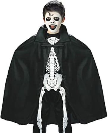 Siyah Renk Yakalı Halloween Pelerini 90 cm (5690)