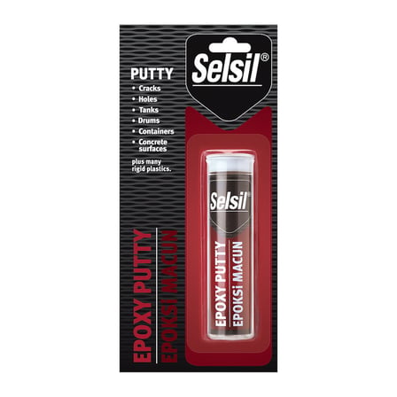 SELSİL EPOXY PUTTY - EPOKSİ MACUN ISIYA DAYANIKLI YAPIŞTIRCI 57GR AHŞAP - METAL - CAM - SERAMİK (569