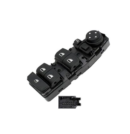 BMW E84 X1 KASA 25D 2009 - 2015 SOL ÖN CAM ANAHTARI 8 PİN 