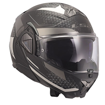 LS2 ADVANT 2 ASTRAL MAT GRİ-SİYAH KASK