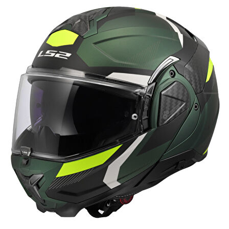LS2 ADVANT 2 TRIPLE MAT SİYAH-YEŞİL-NEON SARI KASK