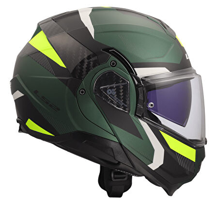 LS2 ADVANT 2 TRIPLE MAT SİYAH-YEŞİL-NEON SARI KASK