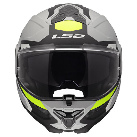 LS2 ADVANT 2 TRIPLE MAT GRİ- SİYAH-NEON SARI KASK