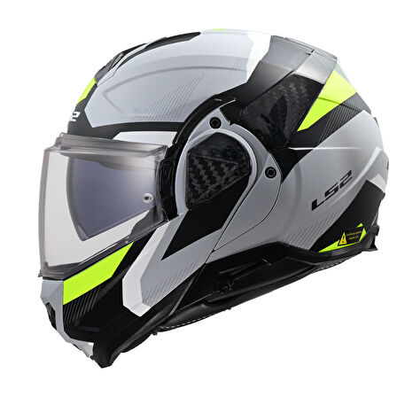 LS2 ADVANT 2 TRIPLE MAT GRİ- SİYAH-NEON SARI KASK