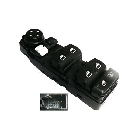 BMW F10 5 KASA 518I 2010-2016 SAĞ ARKA CAM ANAHTARI SİYAH 4 PİN 