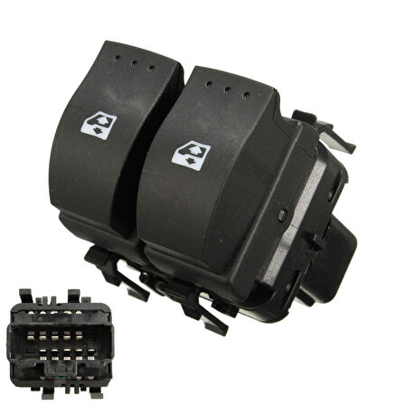 RENAULT CLİO 2 CAM AÇMA DÜĞMESİ ÖN İKİLİ 8200060045 10 PİN