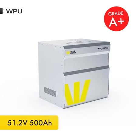 51,2V 500Ah 26.8kW LiFePO4 WPU Series Bluetooth'lu Lityum Demir Fosfat Akü/Batarya