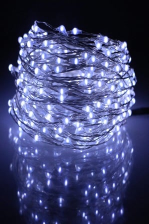 Pilli 5 metre Dekoratif Peri Led Beyaz Aydınlatma Süsleme Lambası (5691)