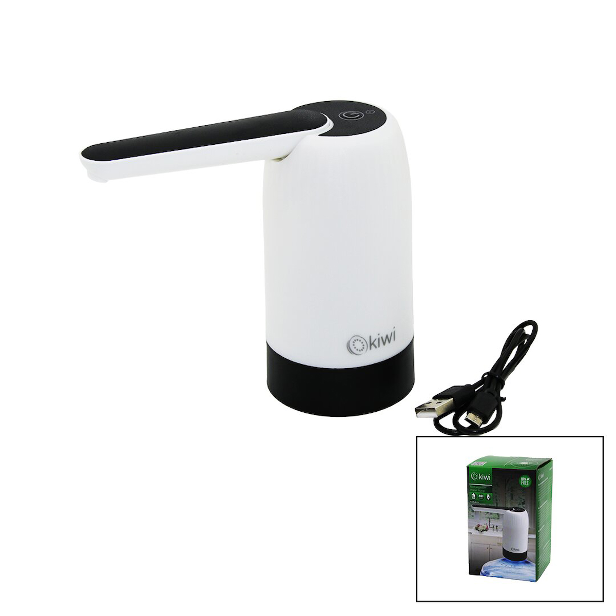 USB ŞARJLI - OTOMATİK DAMACANA SU POMPASI 800MAH KWP-8513 (5691)