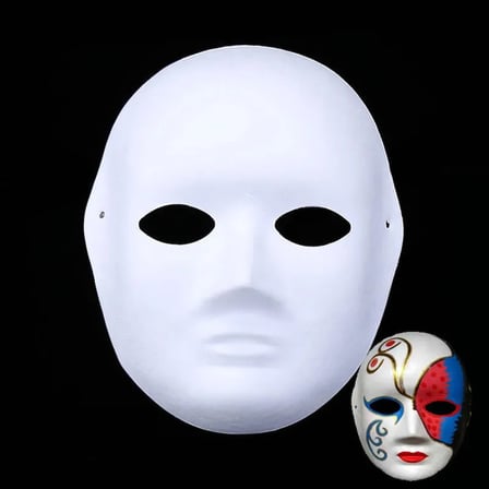 Boyanabilir Surat Model Maske – Lastikli | Kendin Tasarla (5691)