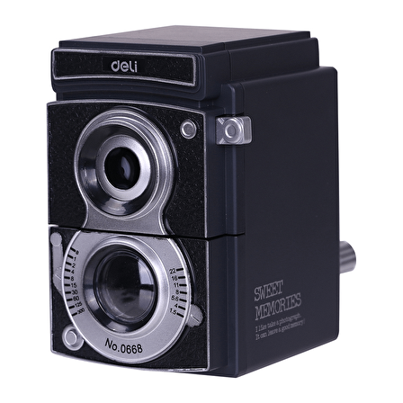 Deli Masa Üstü Kalemtıraş Fotoğraf Mak. Siyah 0668