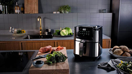 Electrolux Explore 6 E6AF1-4ST AirFryer 8 Programlı Dokunmatik LCD Ekranlı 3.5L Kapasiteli