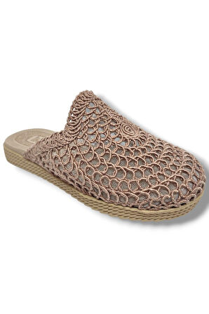 İnox 9985-25 Örgülü Anatomik Sabo Kadın Terlik