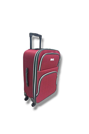 NVG 848-26 Havlu Kumaş 4 Teker Ekose Desen Büyük Boy Valiz