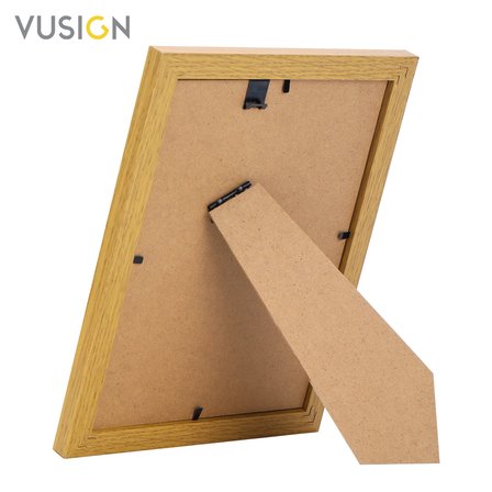 VUSIGN VS65  MDF Ahşap Rengi Masaüstü ve Duvar Askılı Çerçeve Fotoğraf Çerçevesi  3'lü Set